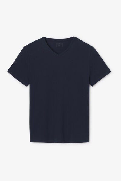Tee shirt col V en coton