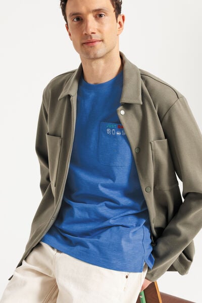 Tee shirt f&ecirc;te des p&egrave;res poche imprim&eacute;e