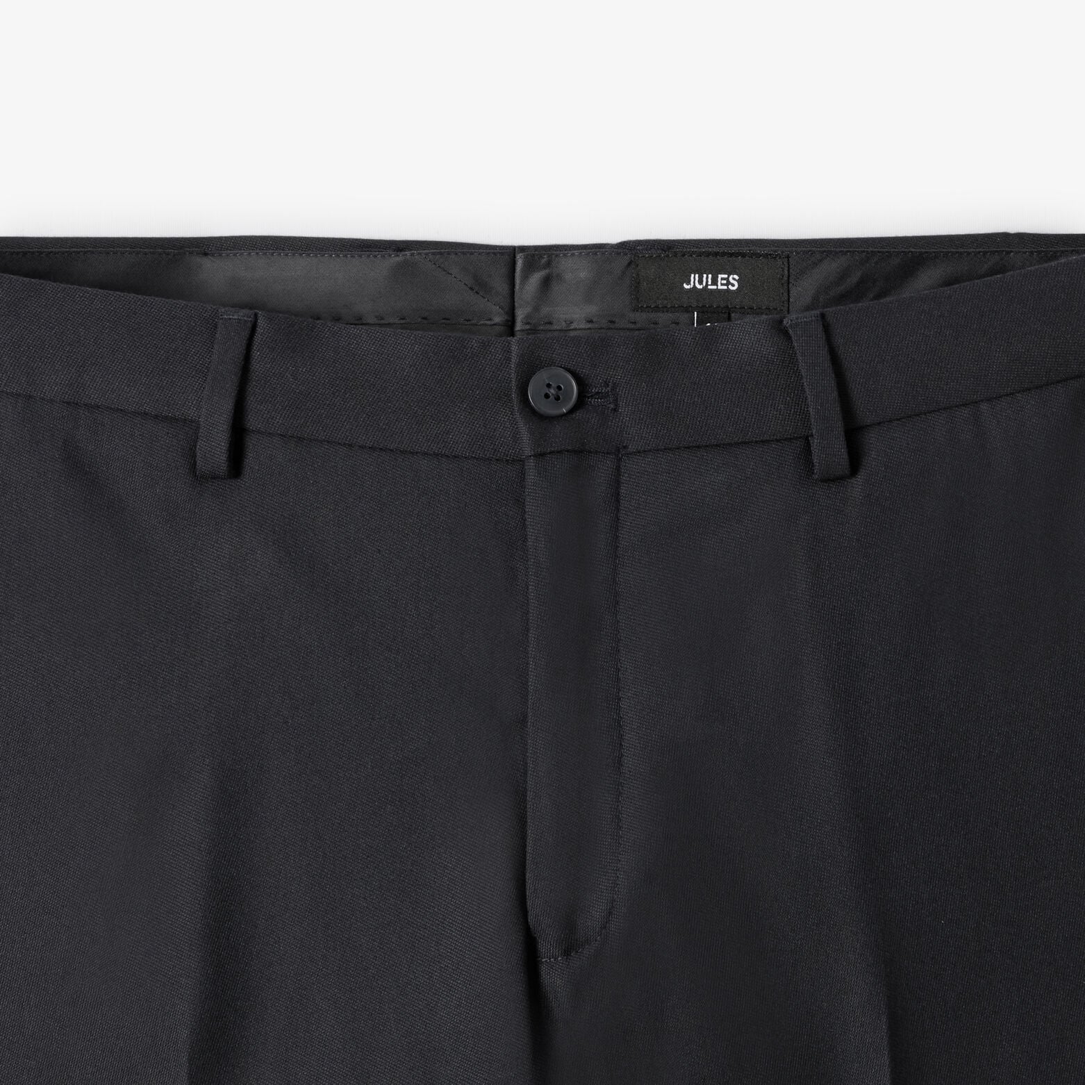 Slim fit effen kostuumbroek  