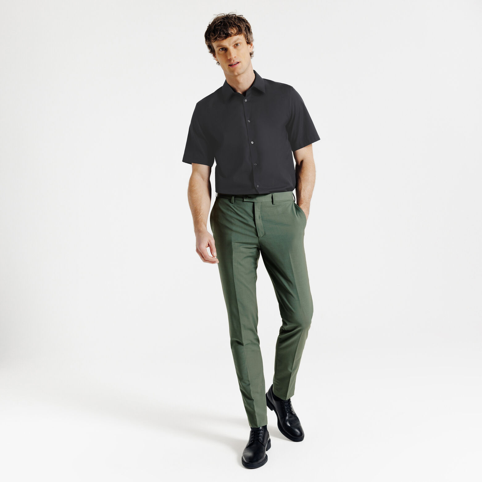 Chemisette en coton sans repassage