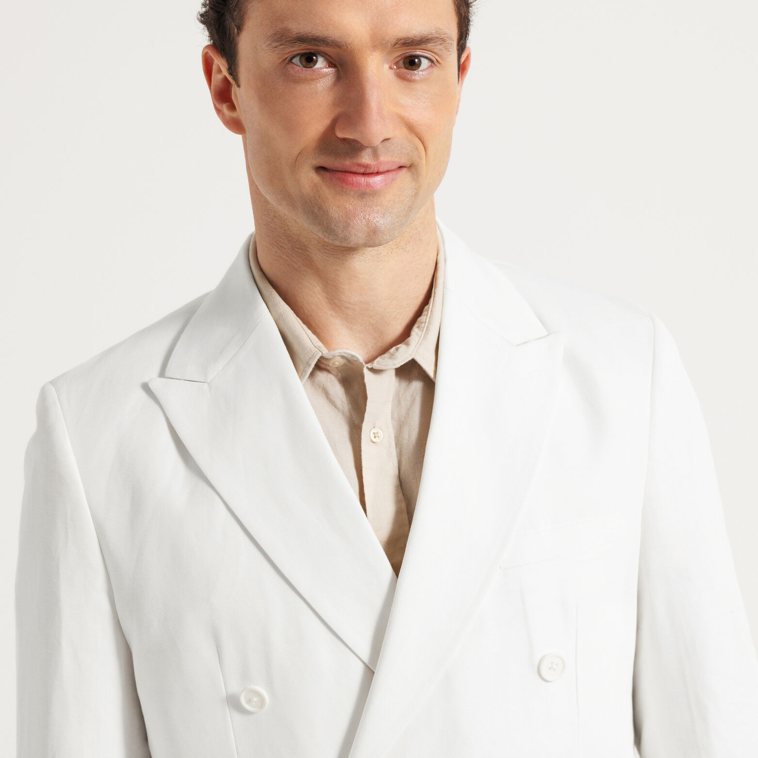 Comfort fit gekruist kostuumvest