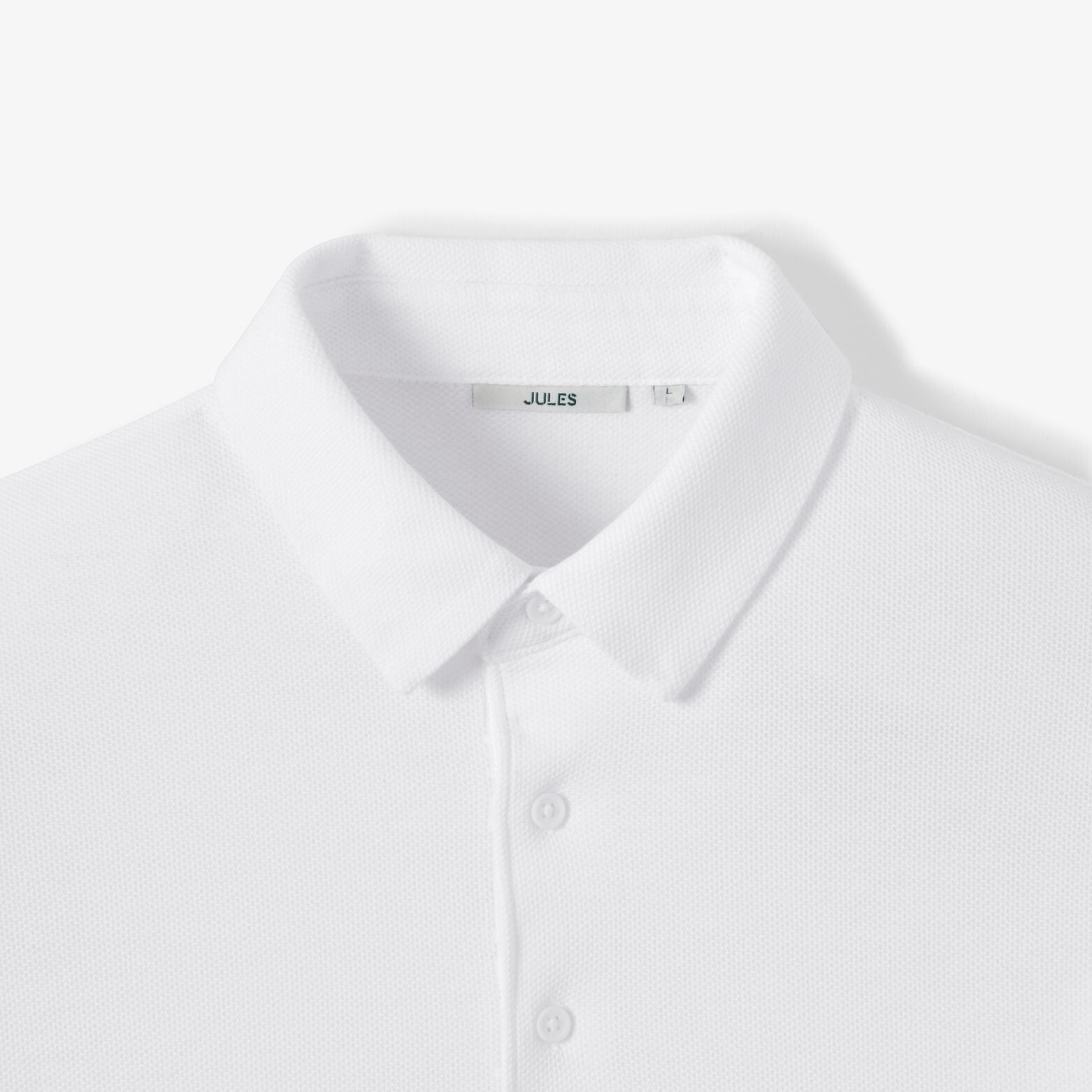 Effen polo met lange mouwen