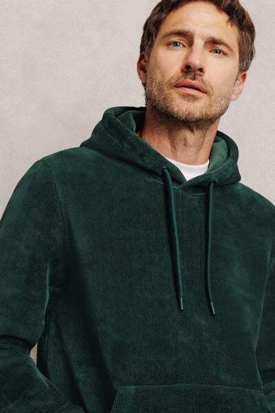 Sweat &agrave; capuche en velours