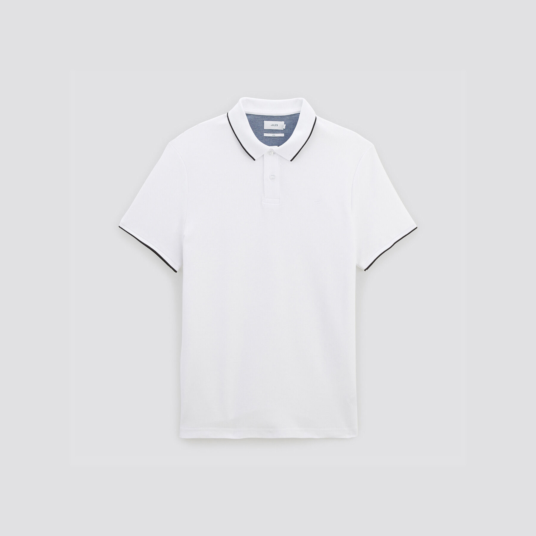 Polo manches courtes Blanc Homme Jules BE