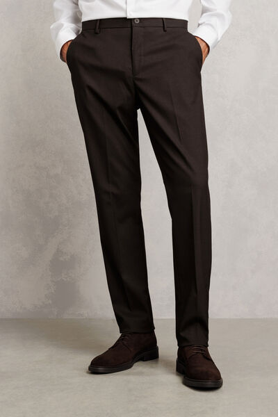 Pantalon de costume confort uni