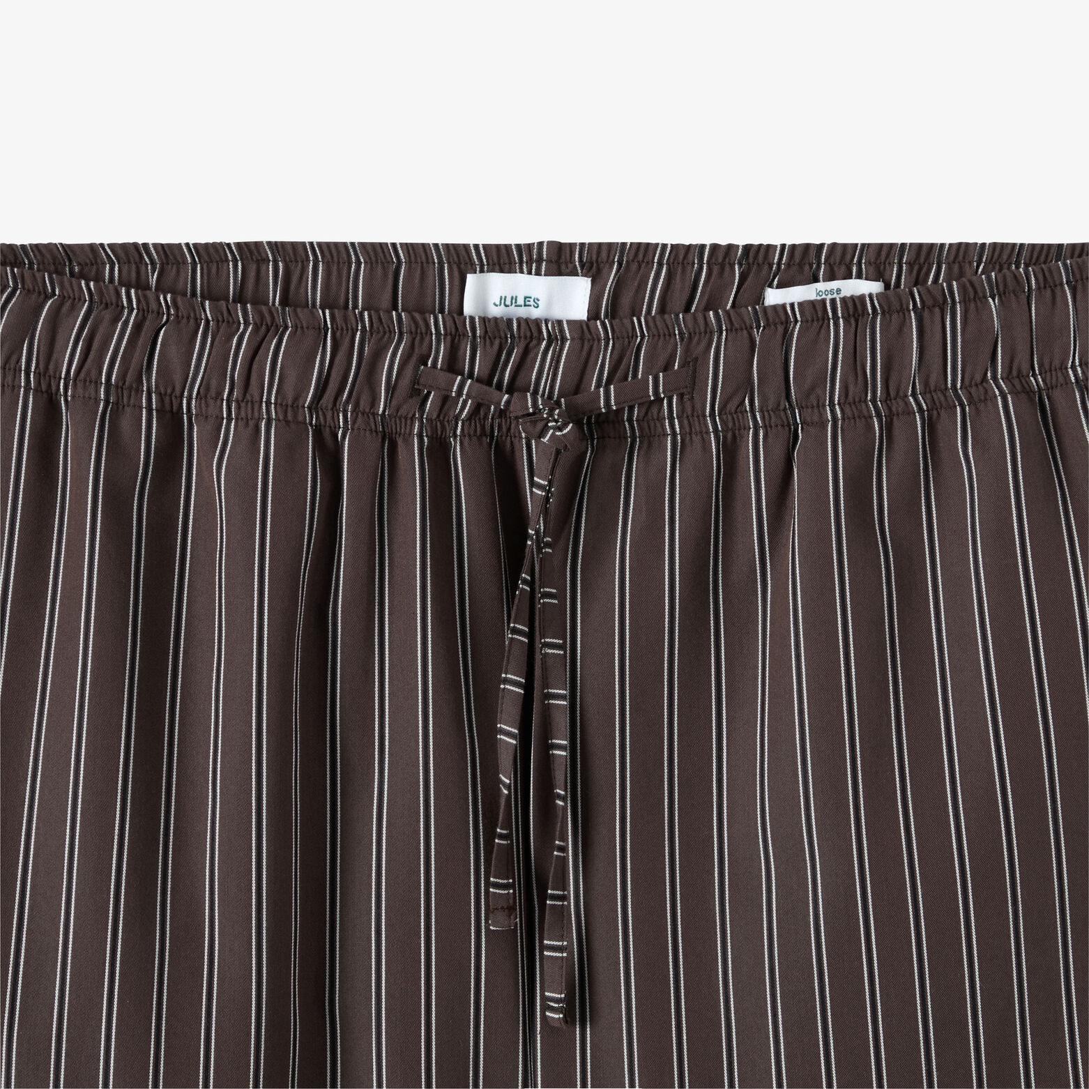 Pantalon loose taille &eacute;lastiqu&eacute;e ray&eacute;