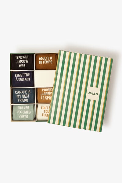 Coffret 7 paires de chaussettes fantaisie