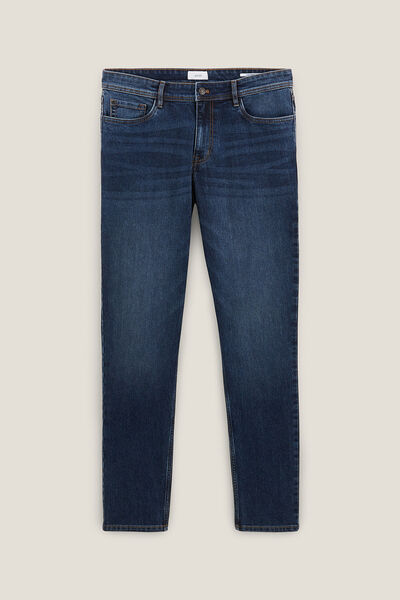 Relax jeans in gerecycled katoen en polyester