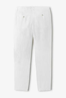 Loose fit chinobroek in 100% linnen