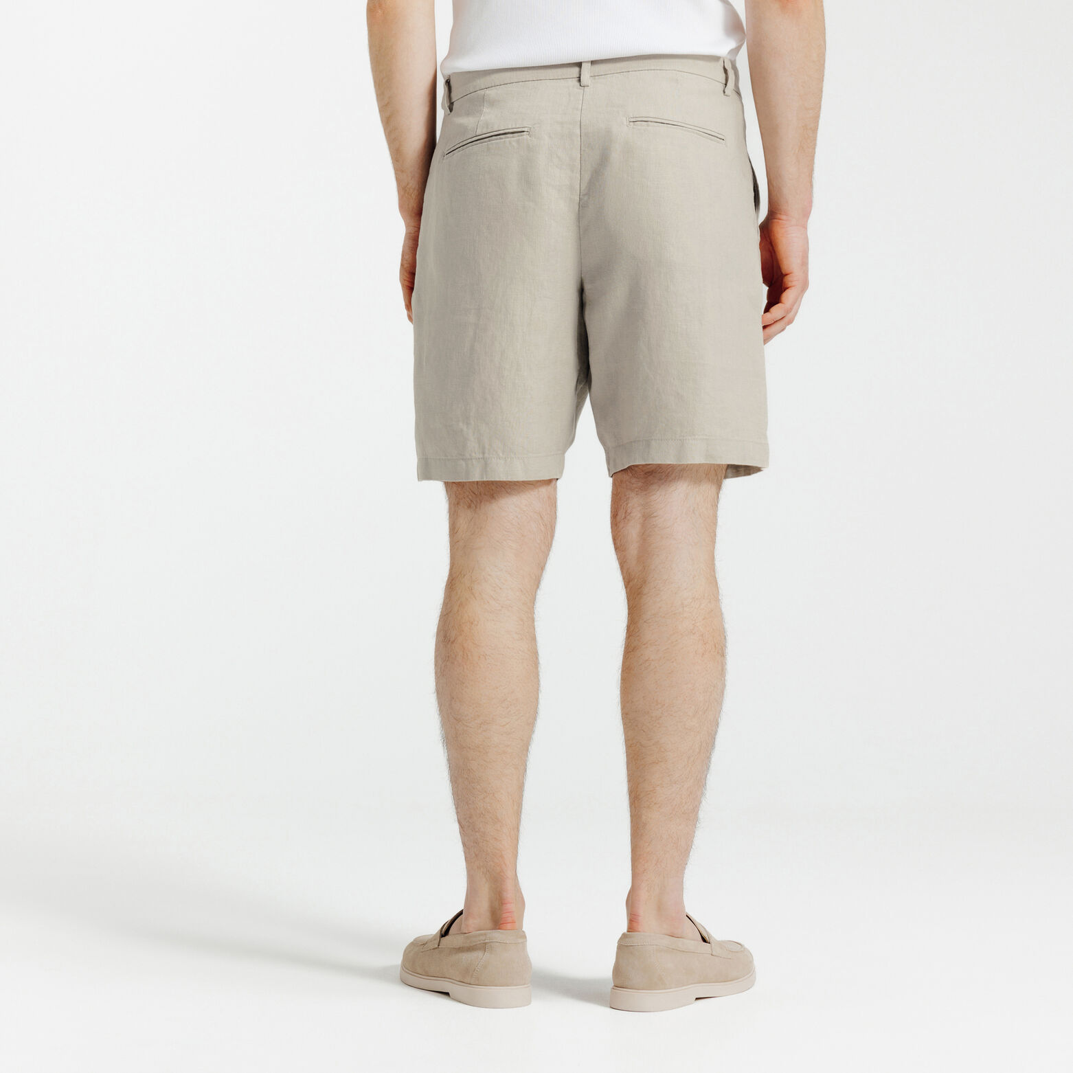 Bermuda chino 100% lin