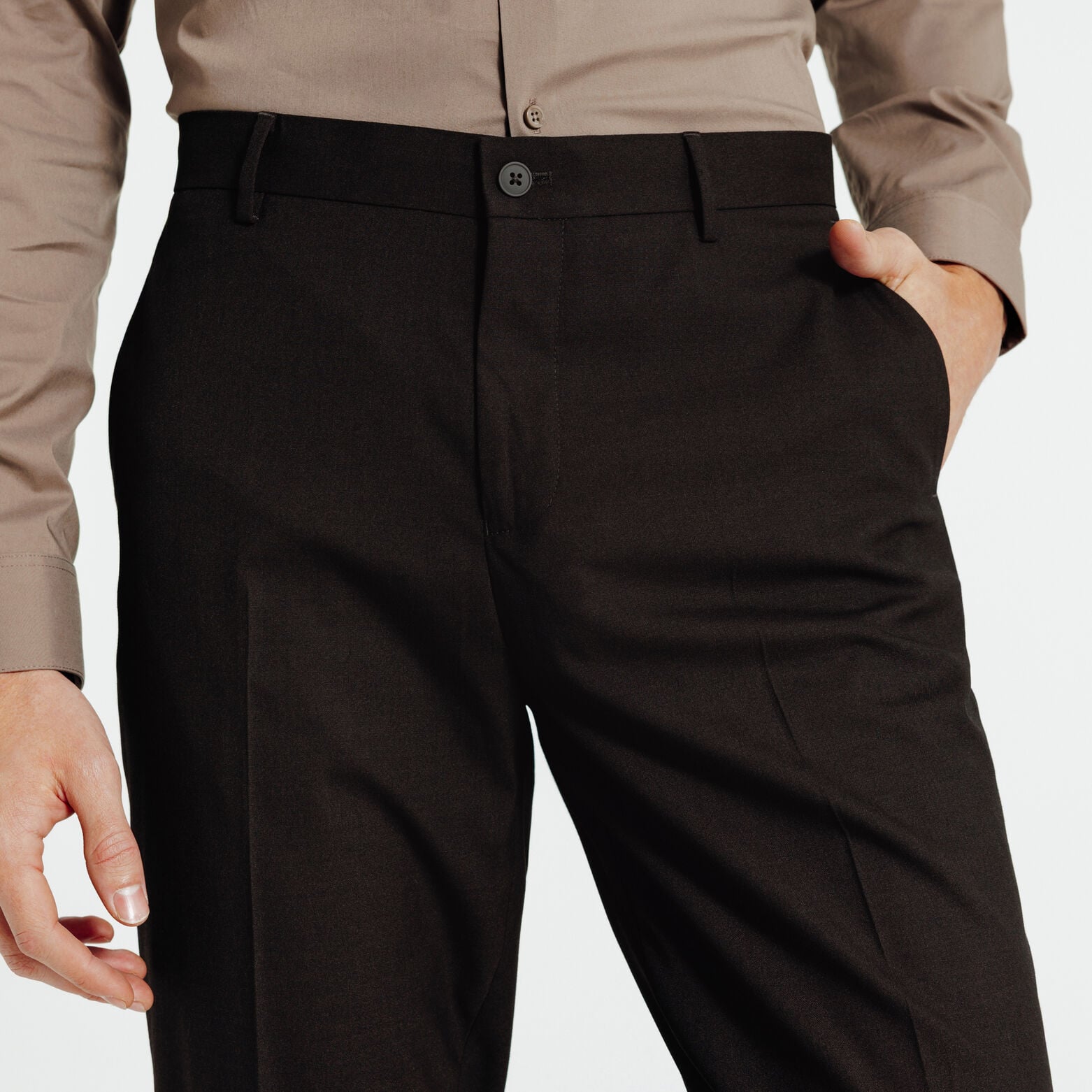 Pantalon de costume confort uni