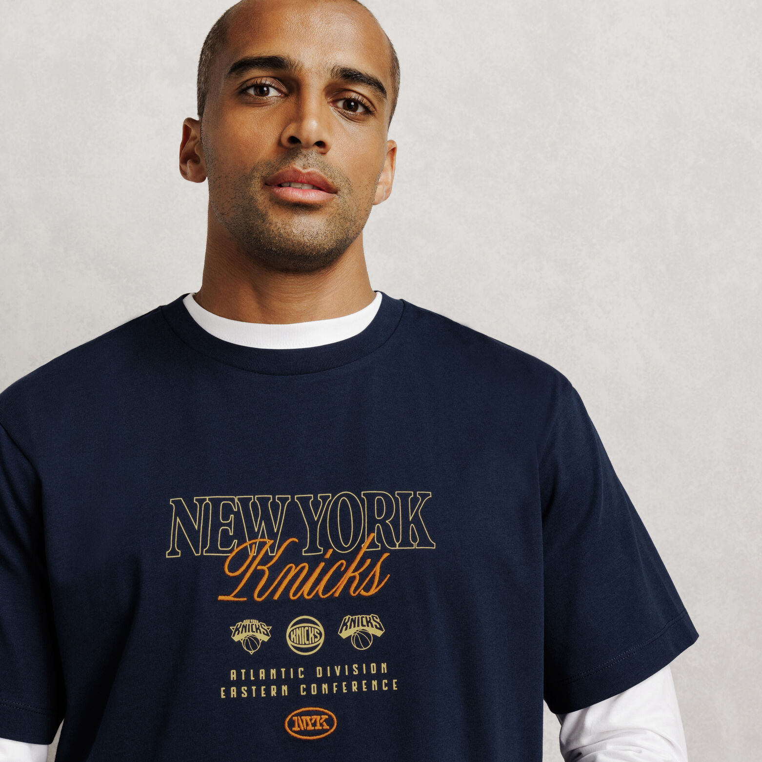 T-shirt met print New York Knicks NBA-licentie