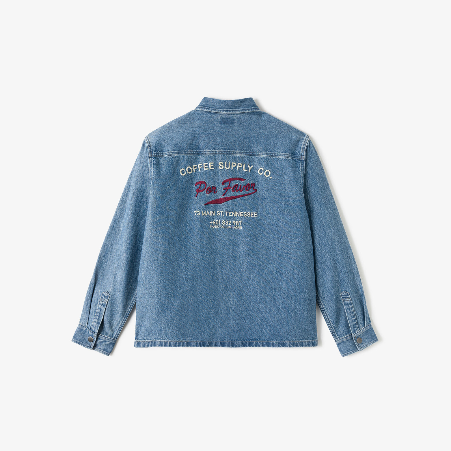 Overhemd in katoen met print