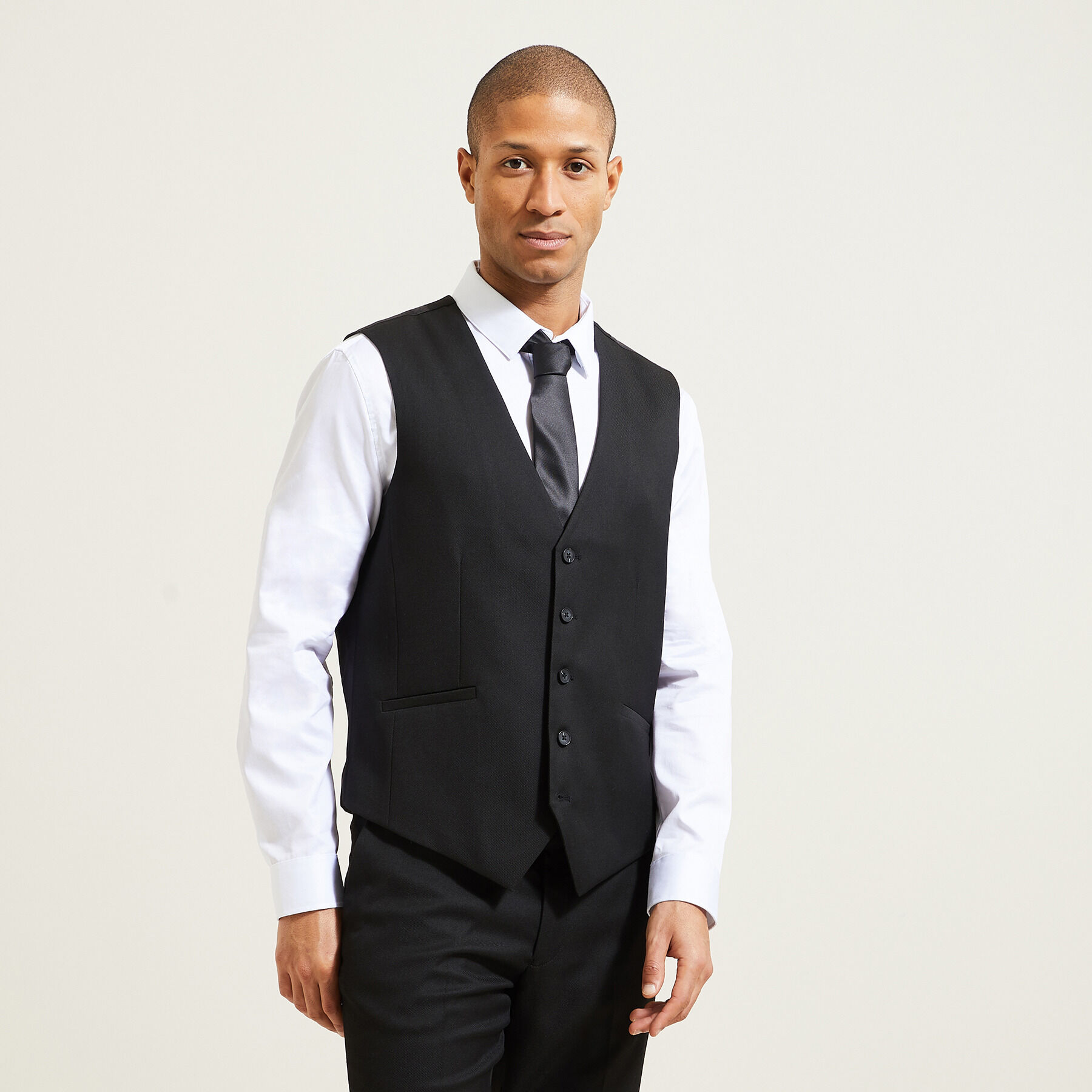 Gilet de costume uni slim