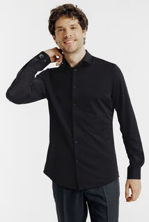 Extra slim fit polyamide elastaan overhemd