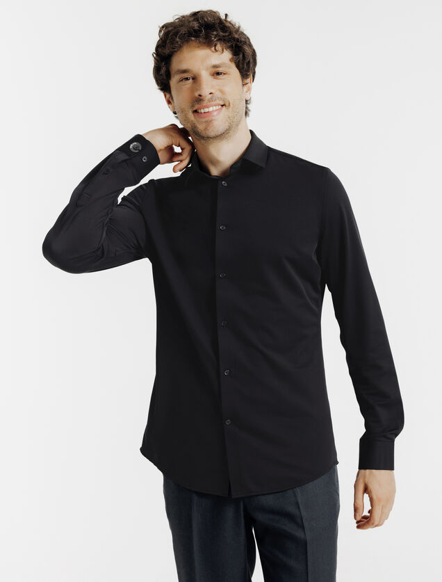 Extra slim fit polyamide elastaan overhemd