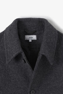 Blouson en laine col chemise