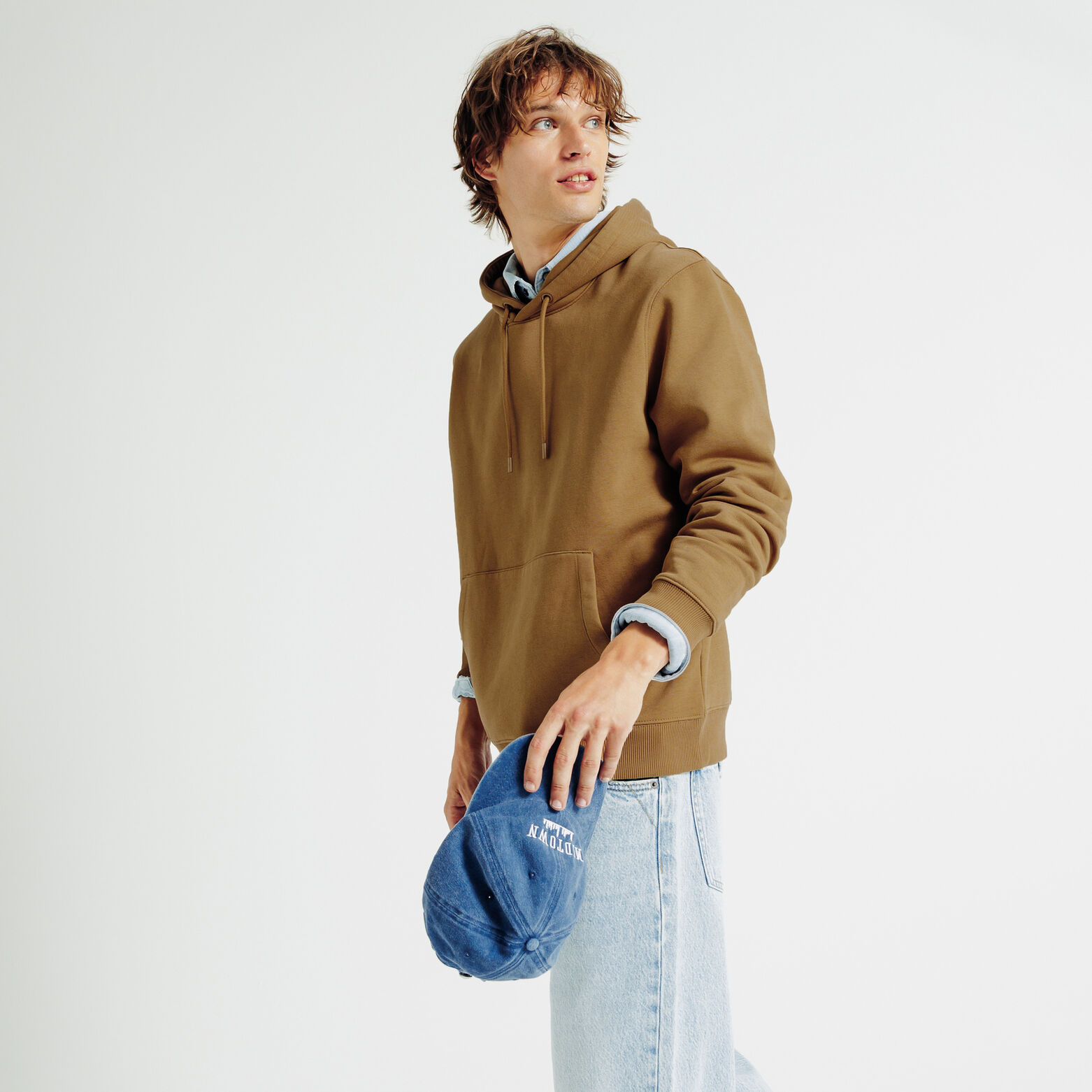 Sweat à capuche uni