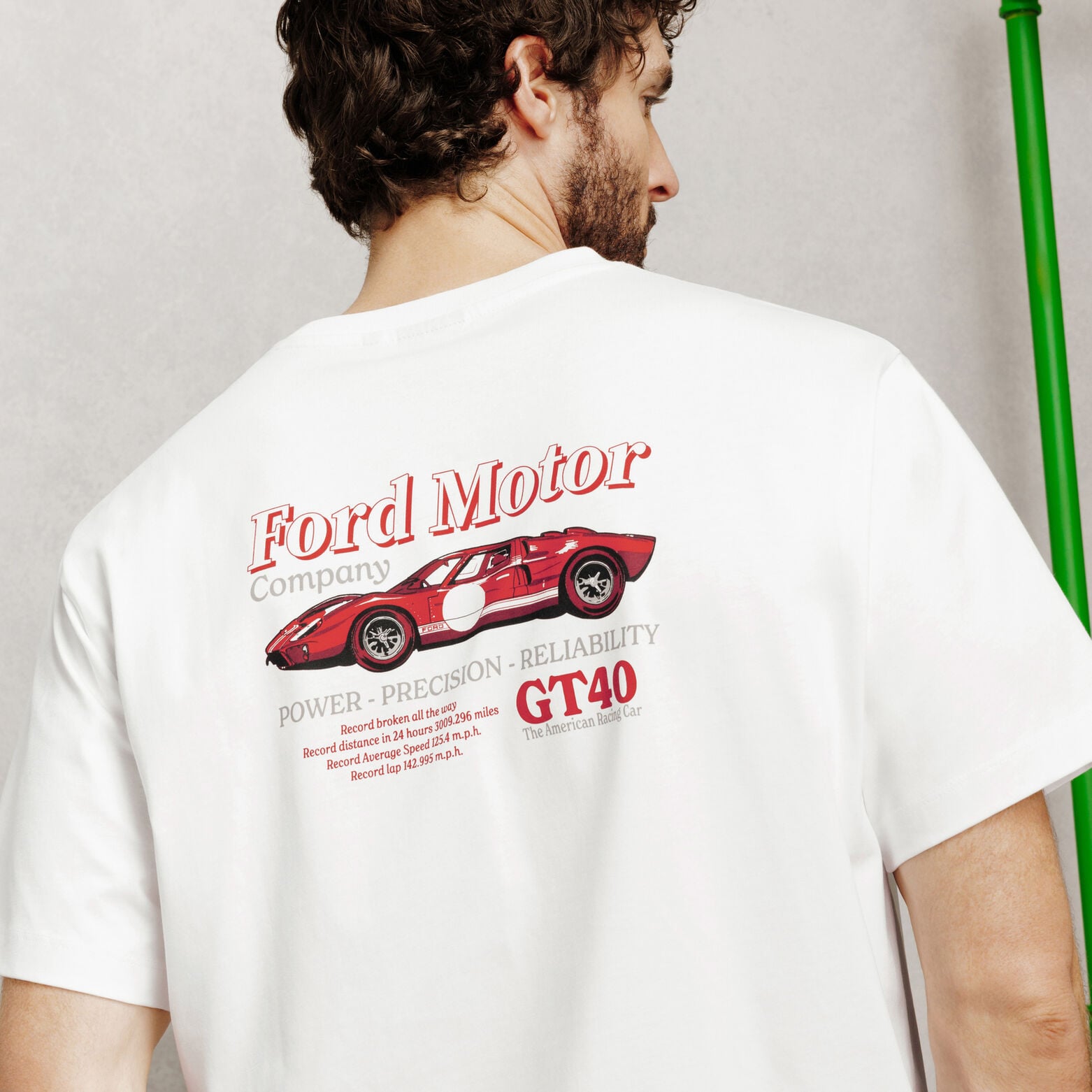 Tee shirt imprim&eacute; devant dos licence Ford GT40