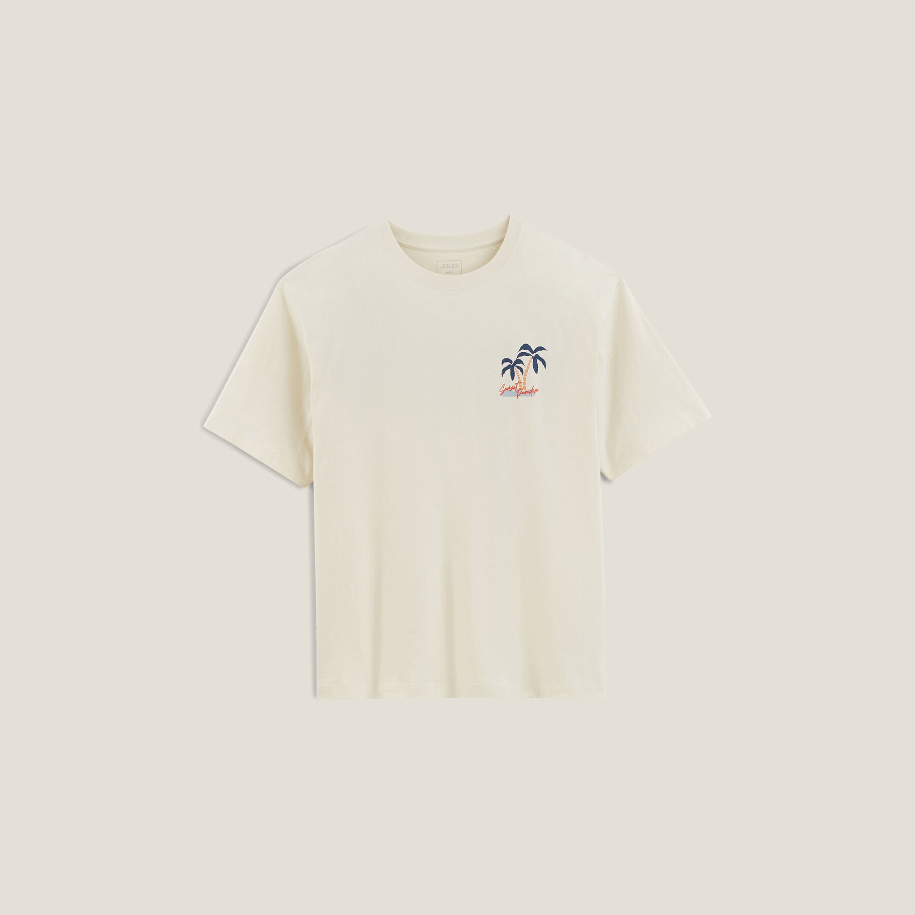 Relax T shirt met print op voor en achterkant Jules