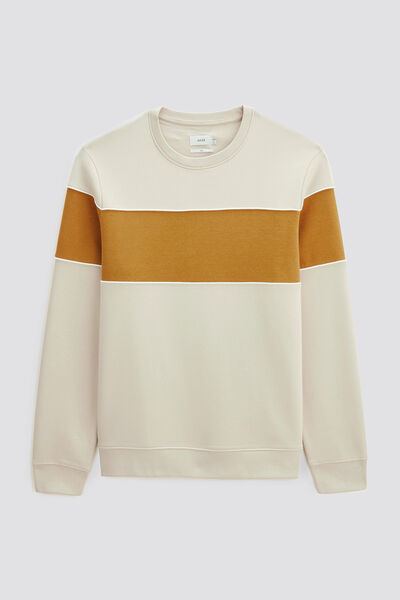 Sweat col rond colorblock