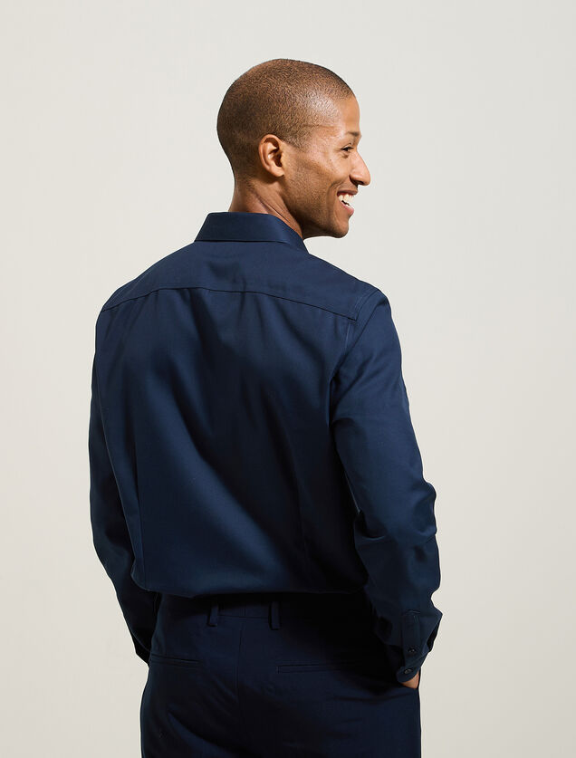 Chemise sans repassage slim en coton