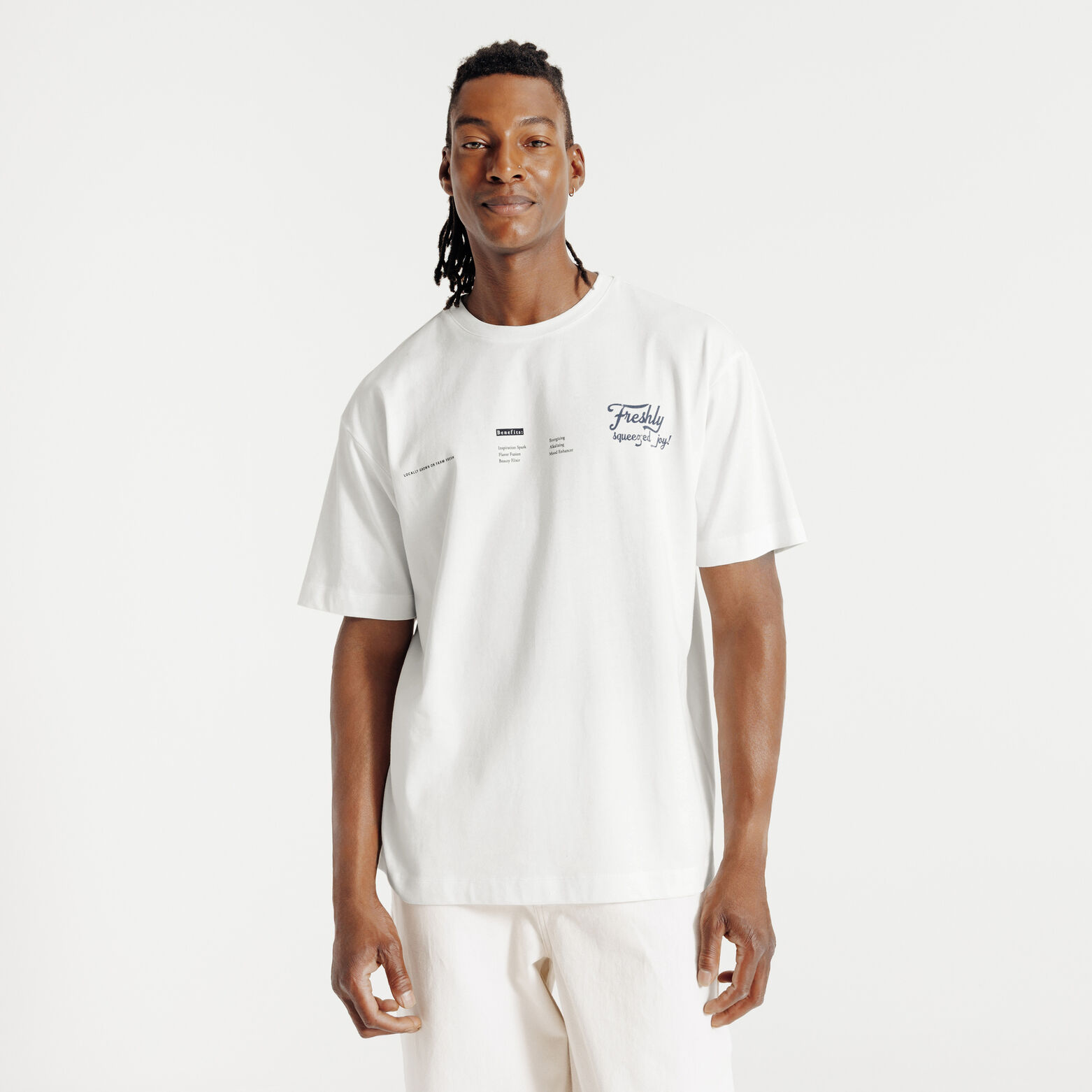 Tee shirt imprimé devant et dos citron