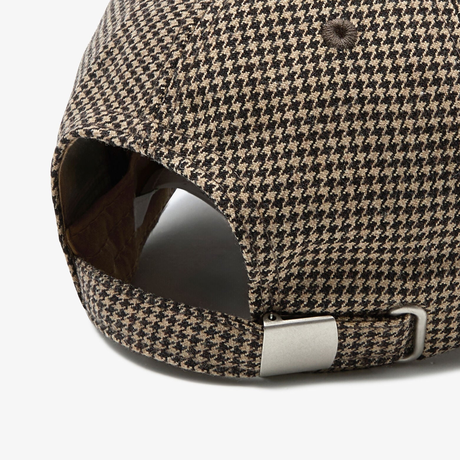 Casquette motif pied-de-poule