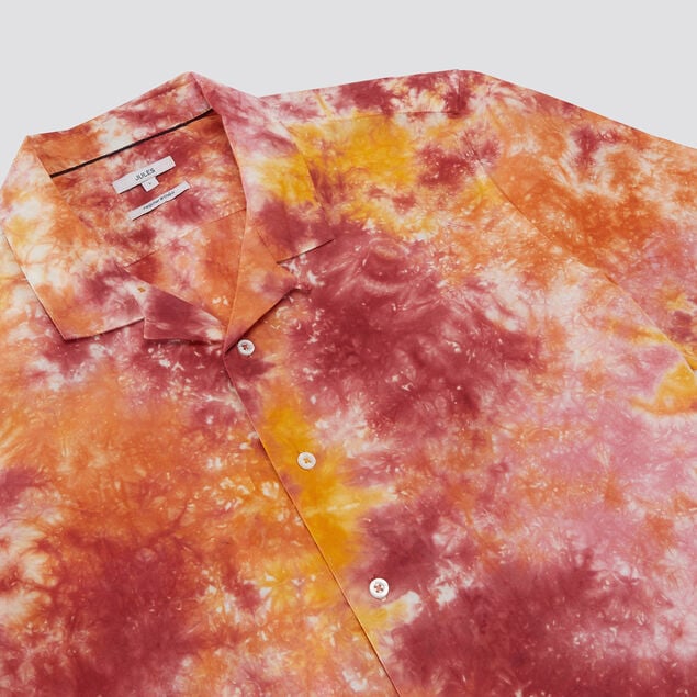 Chemise regular manches courtes tie and dye