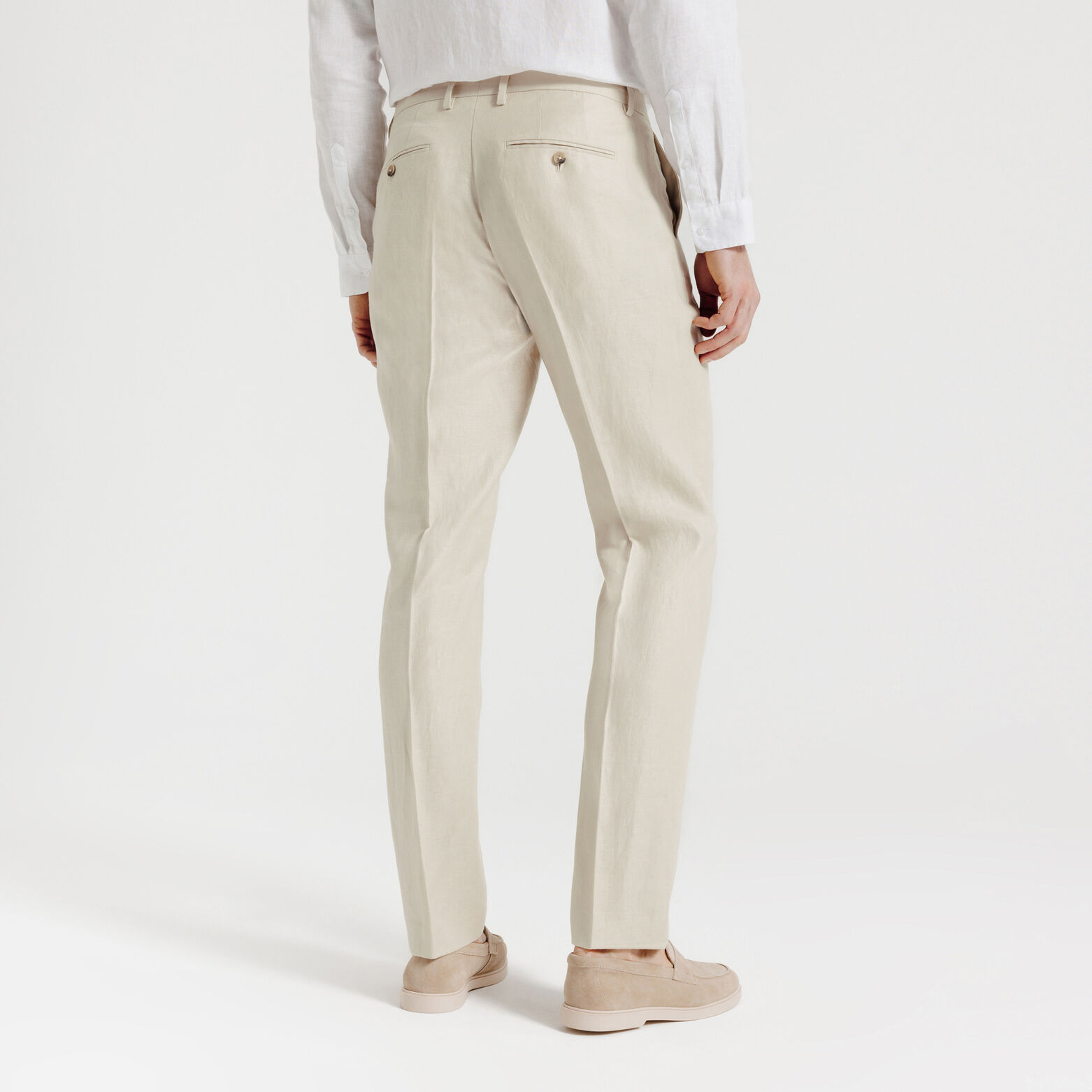 Pantalon de costume confort en lin