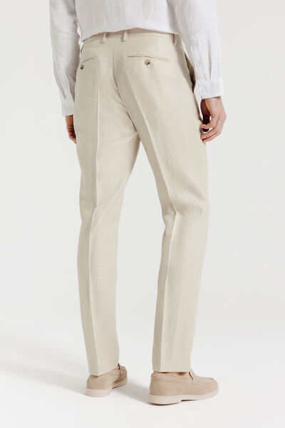 Pantalon de costume confort en lin