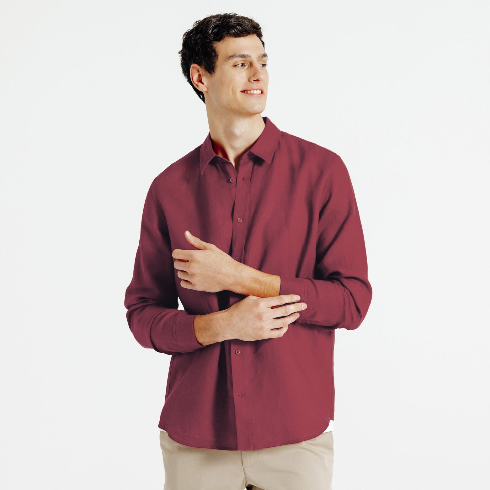 Chemise 100% lin unie