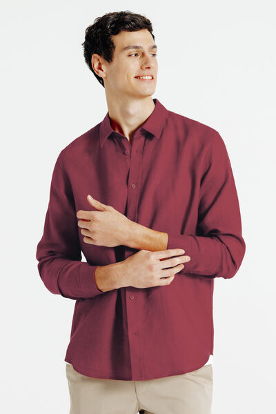 Chemise 100% lin unie