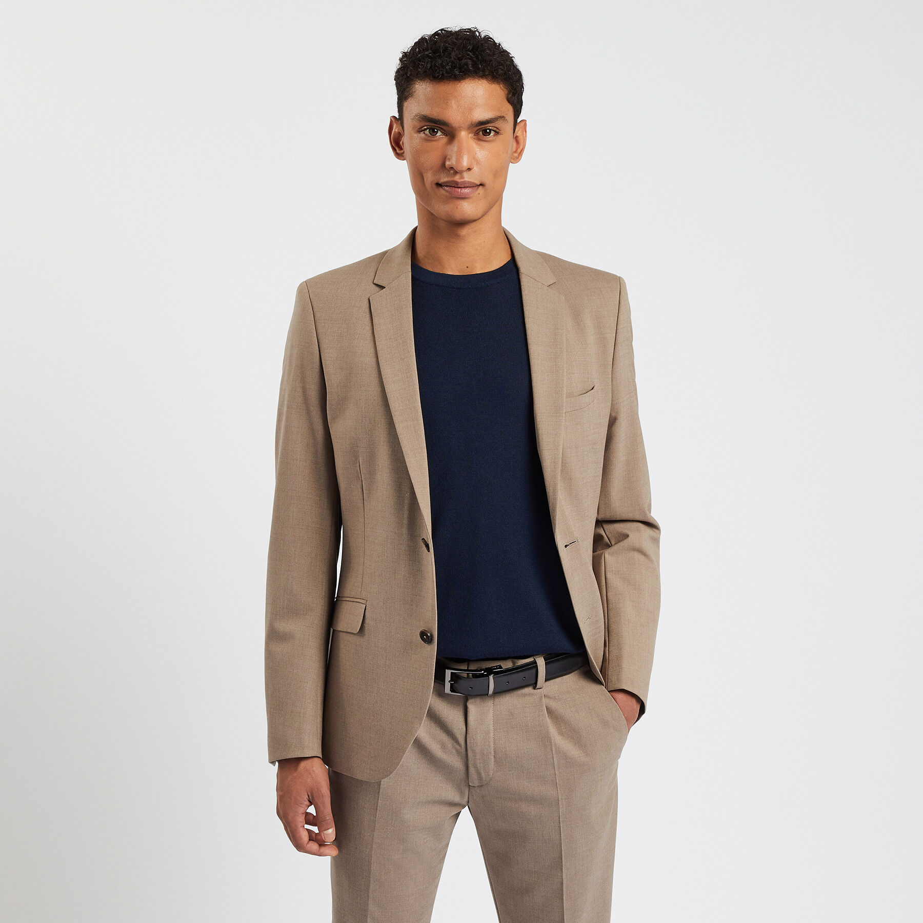 Veste de costume best sale beige