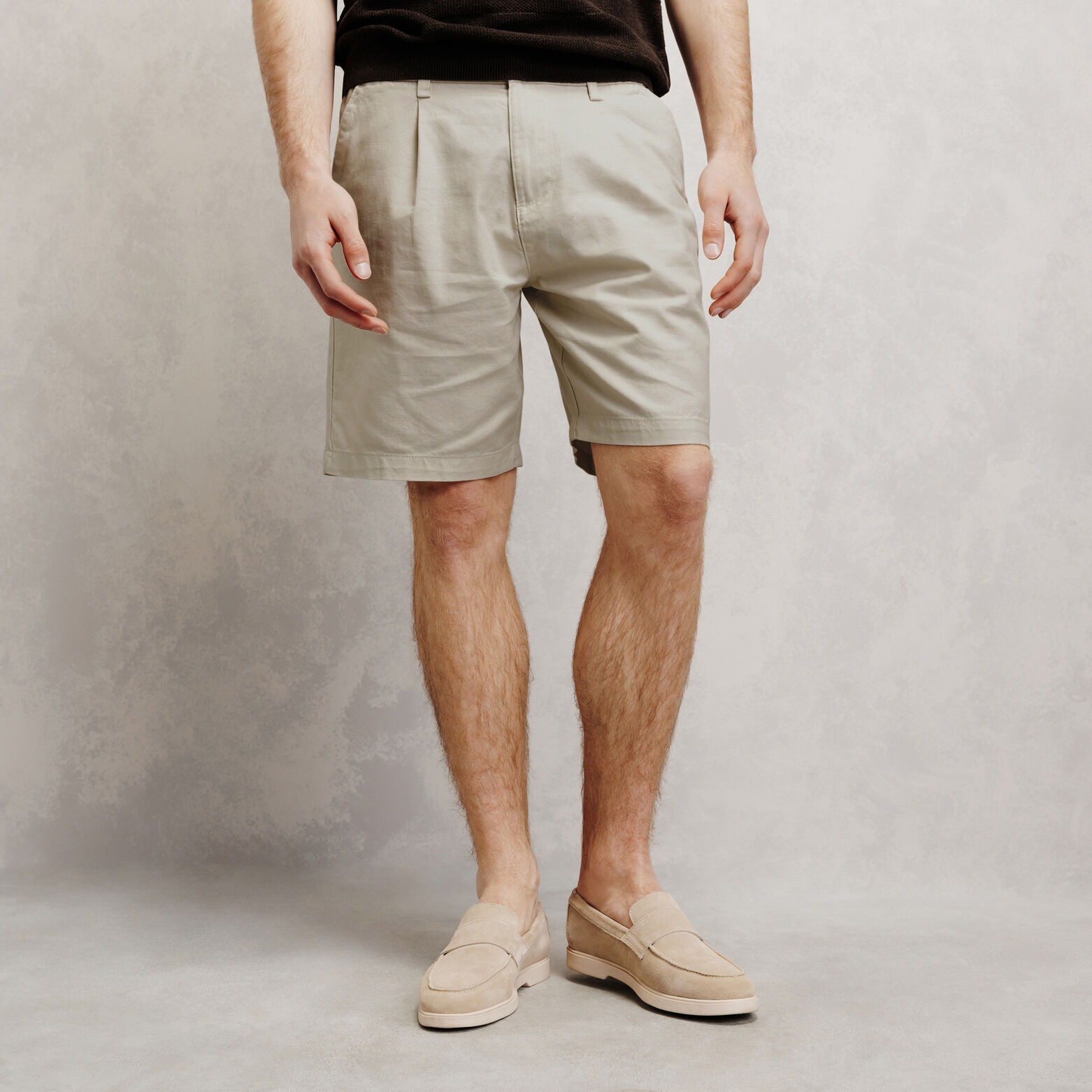 Bermuda en coton lin
