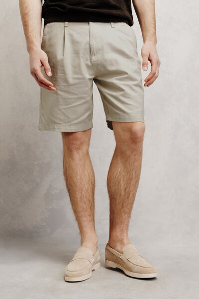 Bermuda en coton lin