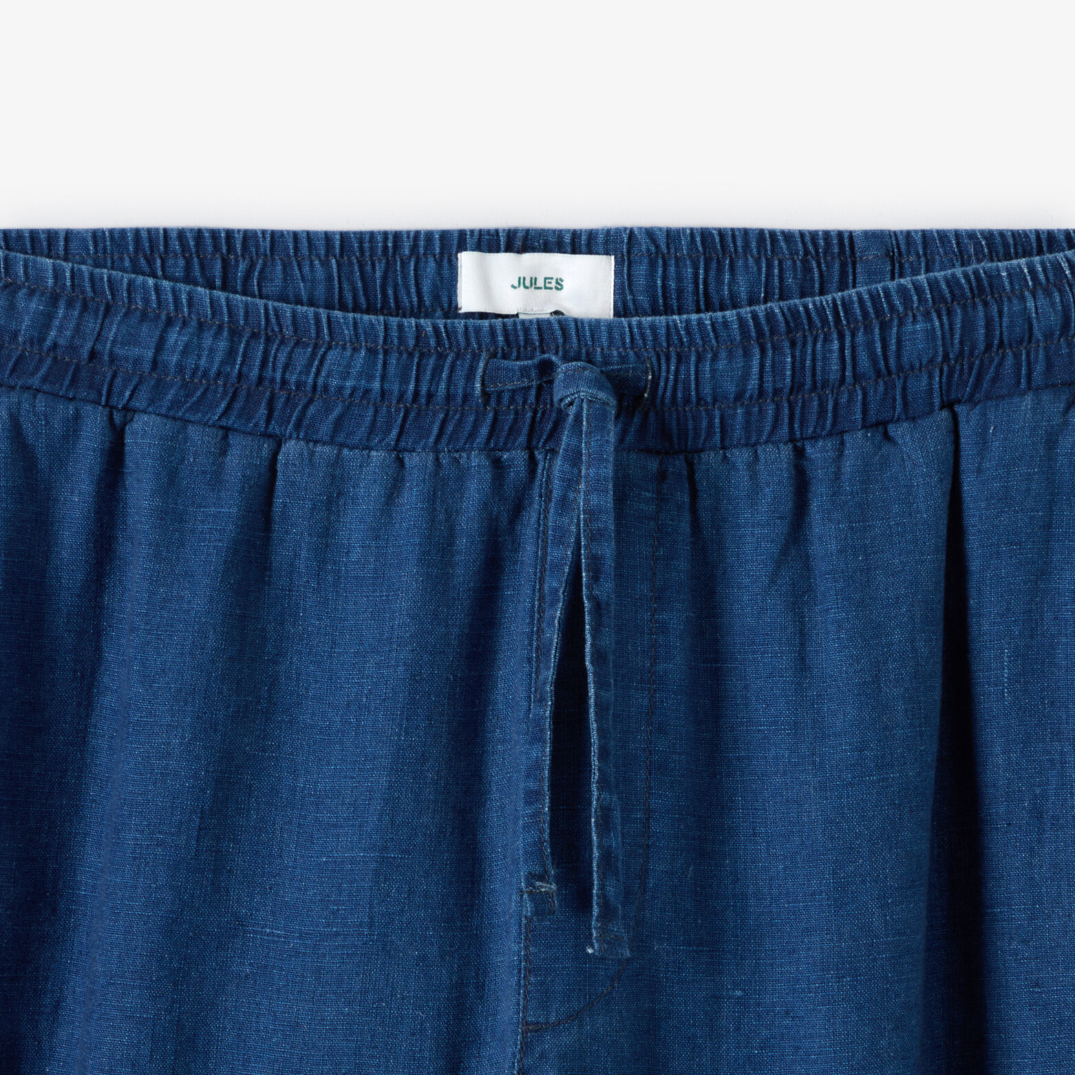 Pantalon tapered 100% lin