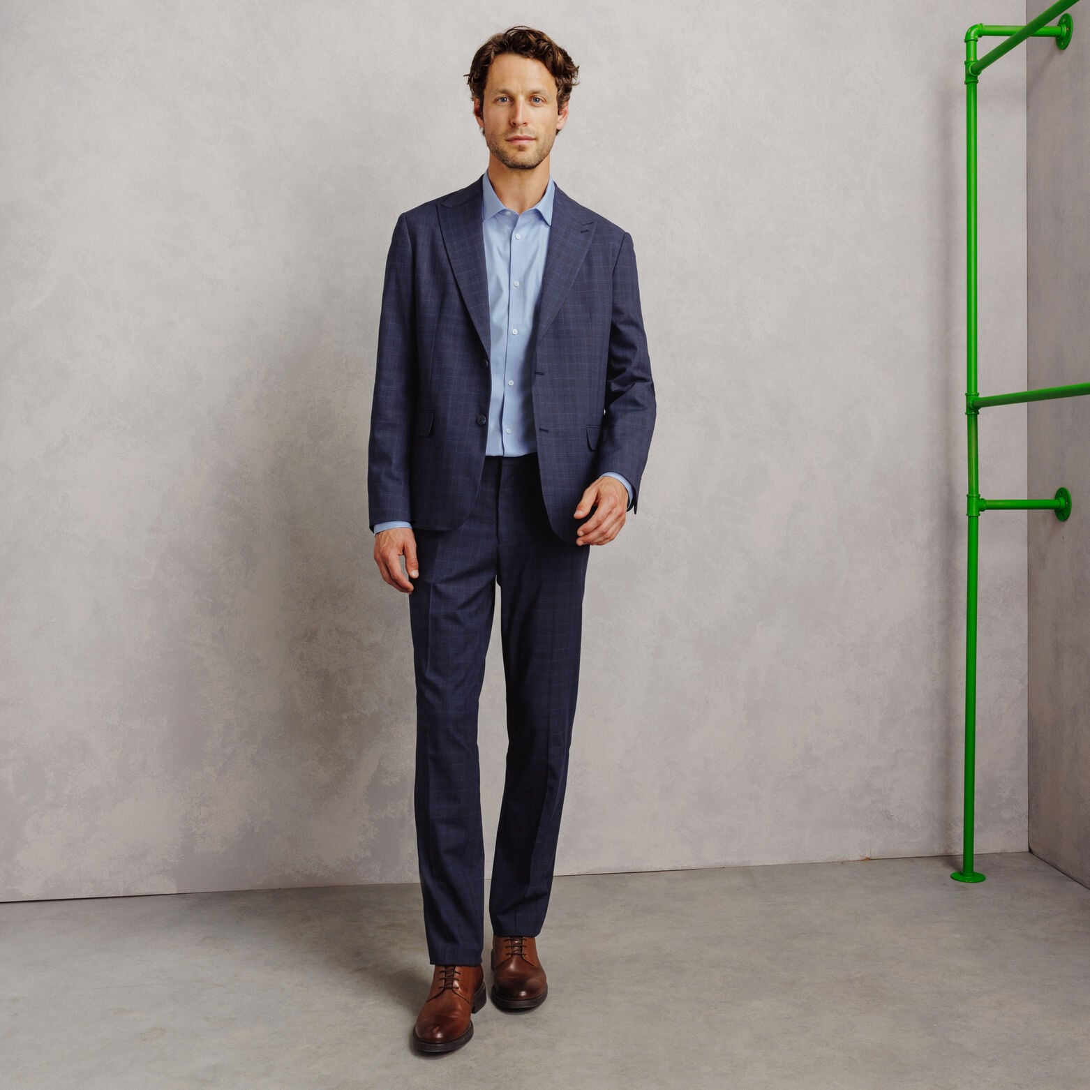 Chemise 100% coton slim sans repassage unie