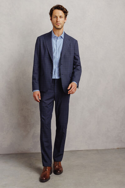 Chemise 100% coton slim sans repassage unie