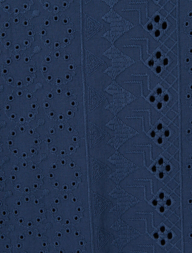 Chemisette en coton broderie anglaise