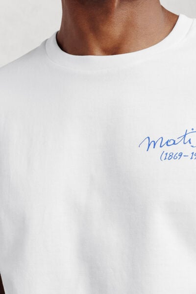 T-shirt met print voor en achter, licentie Matisse