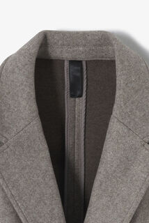 Manteau hiver long col tailleur