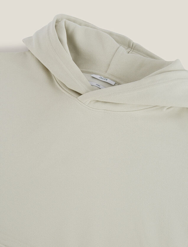 Sweat &agrave; capuche manches courtes uni