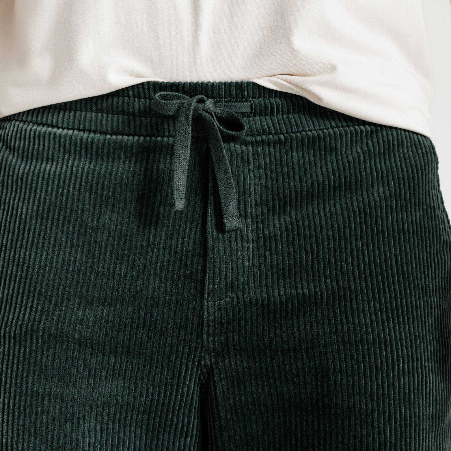 Fluwelen broek met elastische tailleband