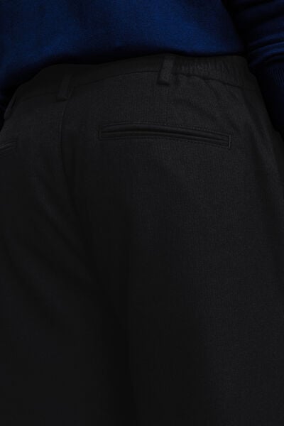 Pantalon straight taille &eacute;lastiqu&eacute;e
