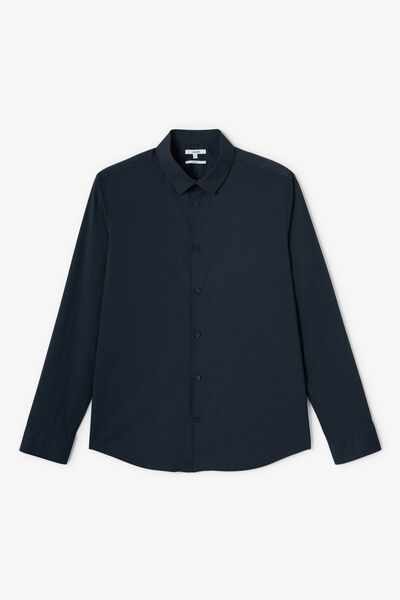 Chemise regular unie coton