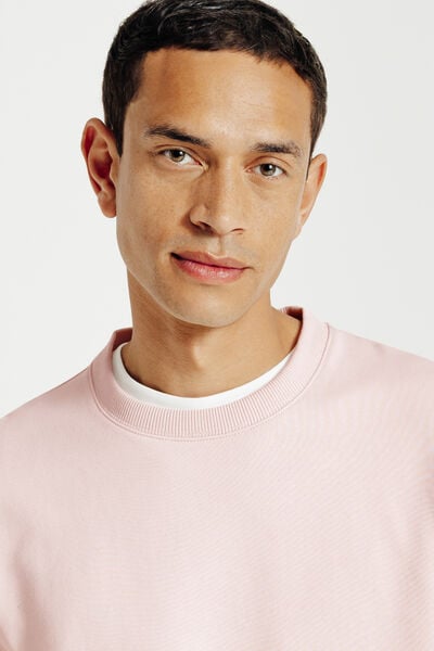 Effen sweater met ronde hals