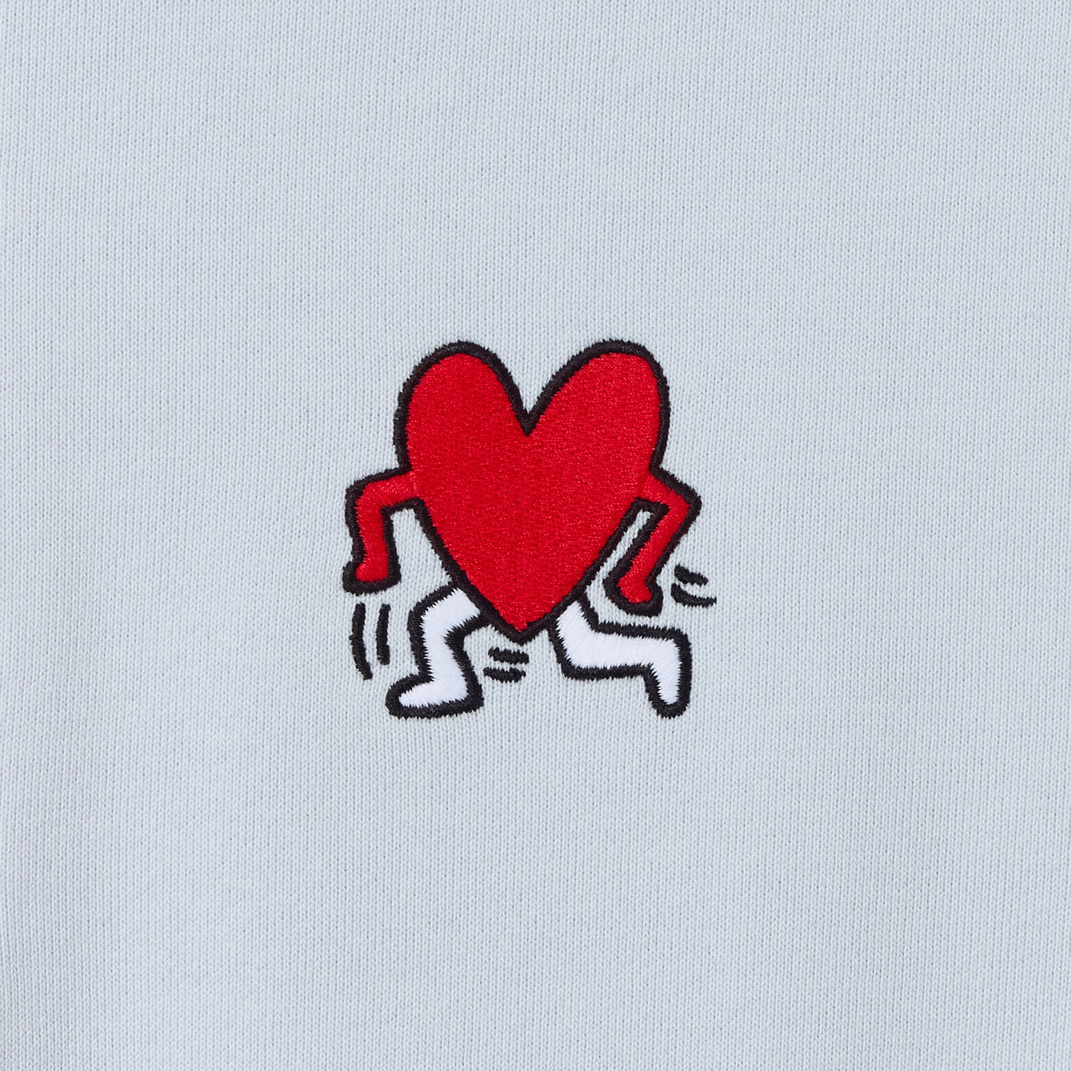 Sweater met ritskraag licentie Keith Haring