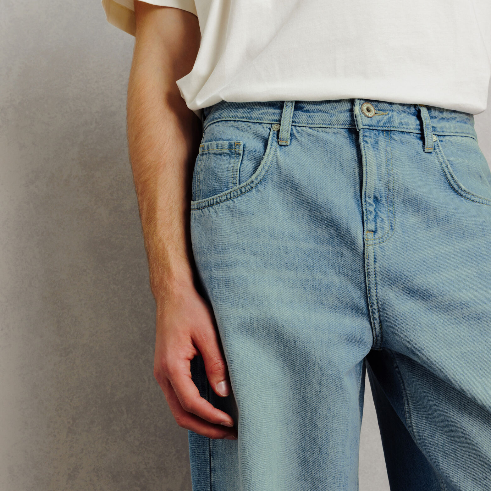 Jean skateur d&eacute;lav&eacute; 100% coton