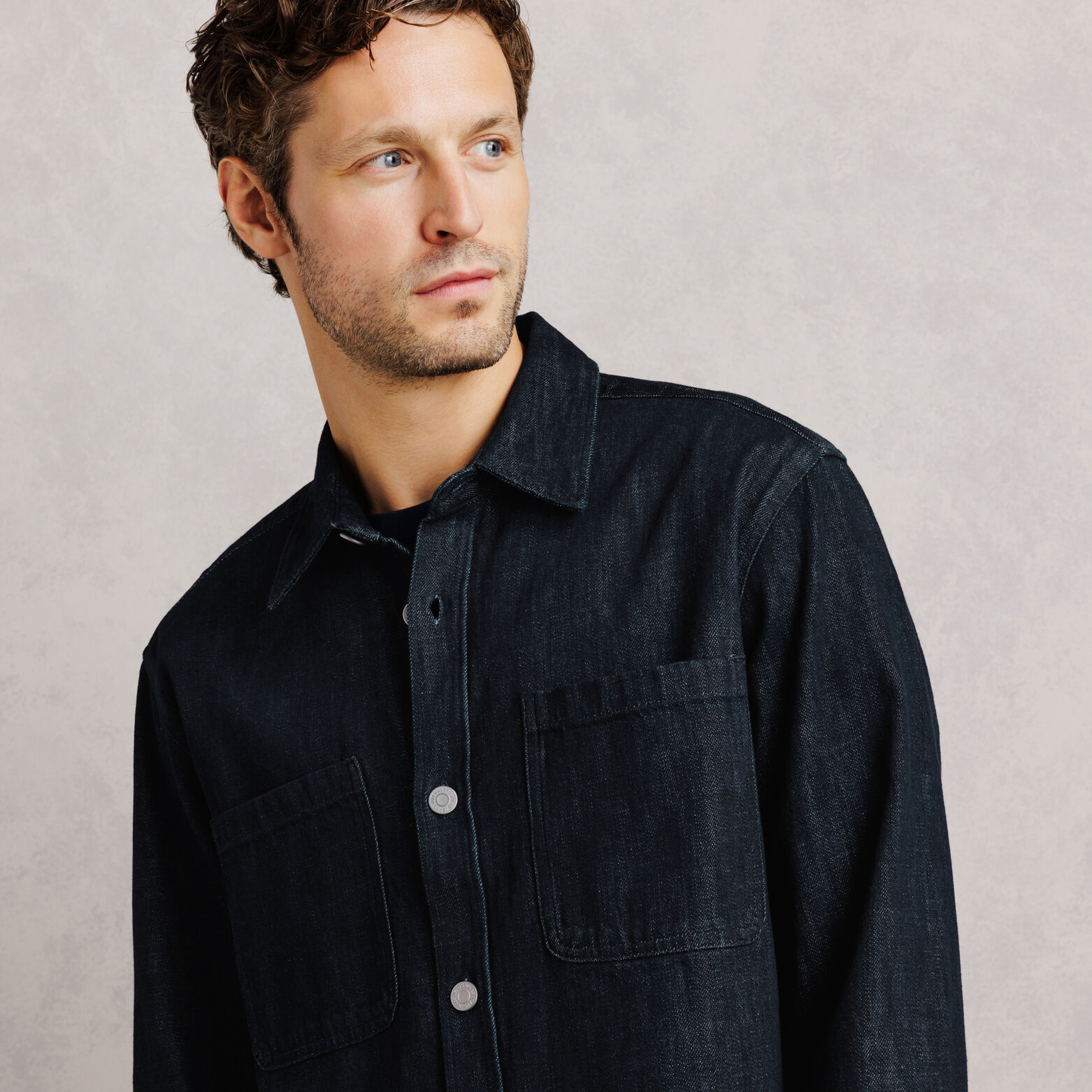 Surchemise en jean unie